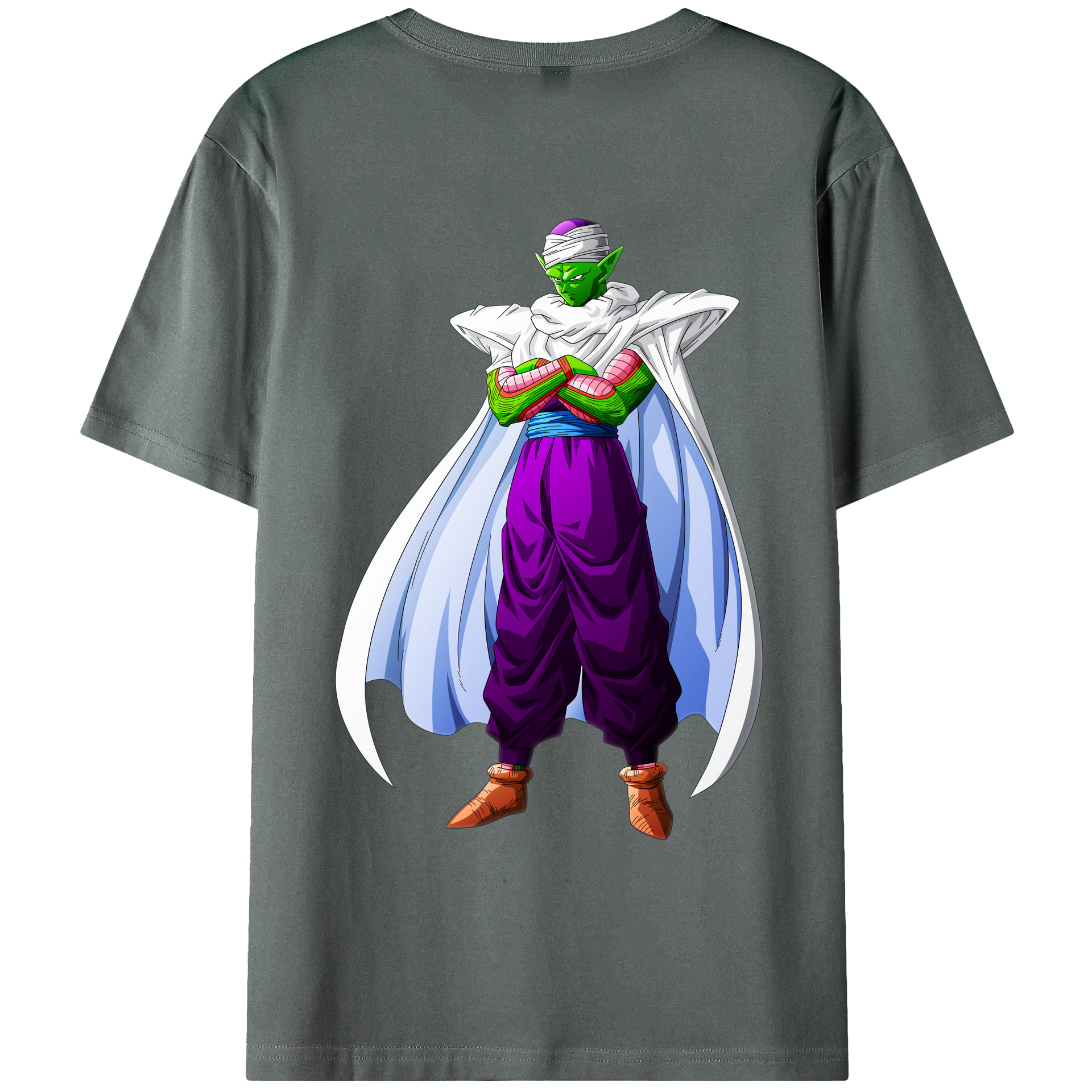 （画像用） ドラゴンボール ピッコロ DRAGON BALL Piccolo 綿100％ メンズ半袖Tシャツ（バックプリント） 通気性